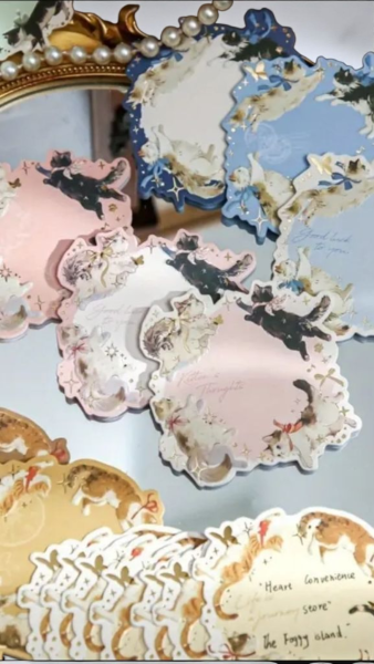 Moonlight Kittens Greeting Cards